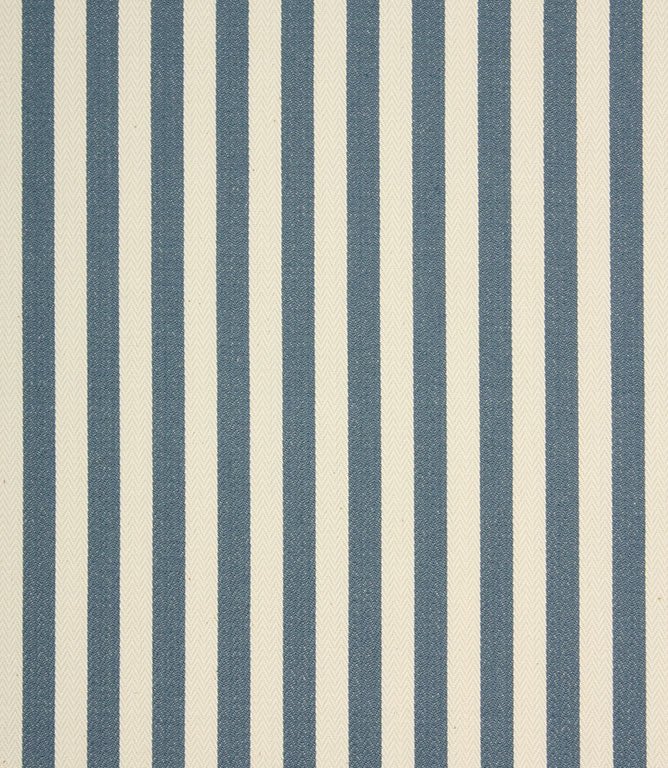 Cotswold Ticking Fabric / Blue - Just Fabrics