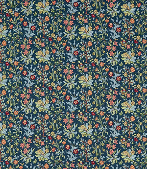Flowers By May Fabric / Indigo