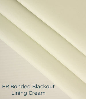 FR Bonded Blackout Lining Fabric / Cream