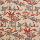 Cheeky Monkey Linen Fabric / Rouge - Just Fabrics