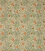 Kielder Fabric / Green / Red - Just Fabrics