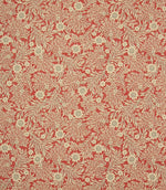 Saltram Floral Fabric / Red - Just Fabrics