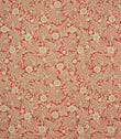 Saltram Floral Fabric / Red - Just Fabrics