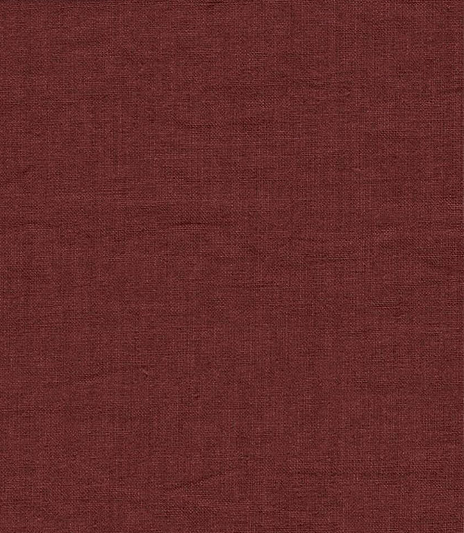 Rue Linen Fabric / Wine - Just Fabrics