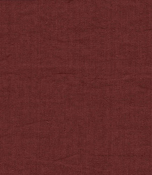 Rue Linen Fabric / Wine - Just Fabrics