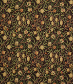 Pomegranate Tapestry Fabric / Ebony - Just Fabrics