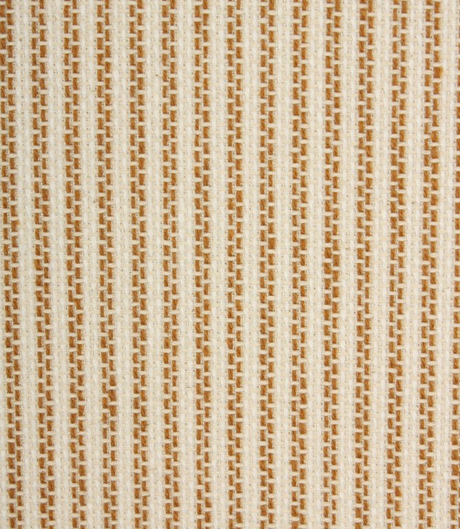 Highbury Stripe Fabric / Ochre - Just Fabrics