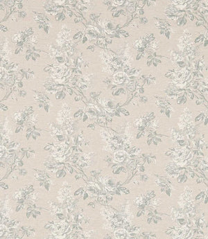Sorilla Damask Fabric / Eggshell Linen - Just Fabrics