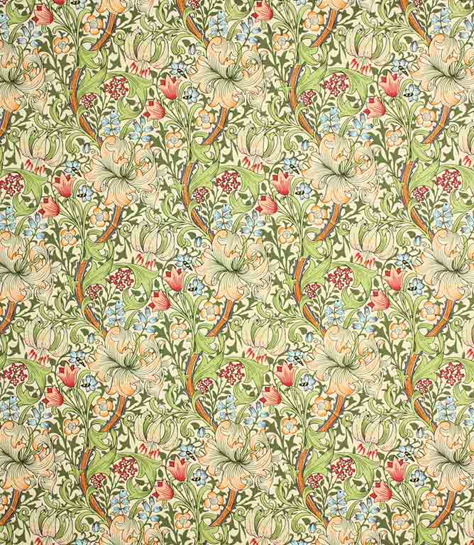 Golden Lily Fabric / Multi - Just Fabrics