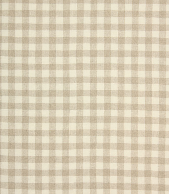 Cotswold Linen Check Fabric / Natural - Just Fabrics