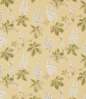 Chestnut Tree Fabric / Lemon / Lettuce
