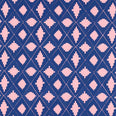 Garden Terrace Fabric / Lapis / Rose