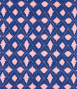 Garden Terrace Fabric / Lapis / Rose - Just Fabrics