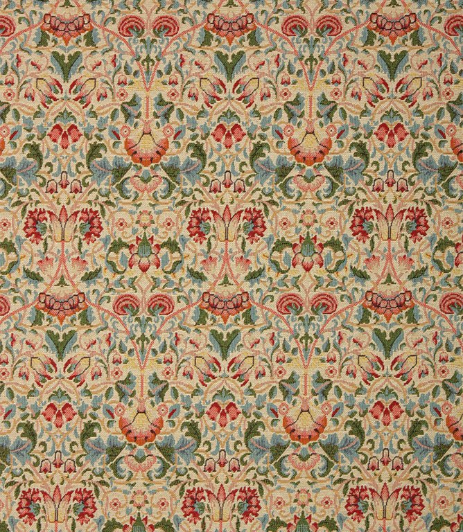 Lodden Tapestry Fabric / Pink - Just Fabrics