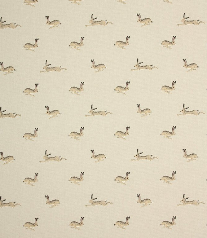 Hare Fabric / Stone - Just Fabrics