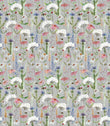 Hermione Fabric / Silver - Just Fabrics