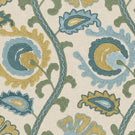 Suzani FR Fabric / Teal - Just Fabrics