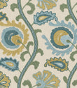 Suzani FR Fabric / Teal - Just Fabrics