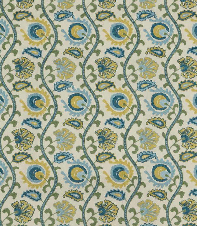 Fabien Fabric / Teal - Just Fabrics
