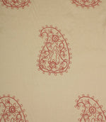 Kashmir Fabric / Stone / Rose - Just Fabrics
