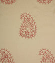Kashmir Fabric / Stone / Rose - Just Fabrics