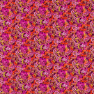 Wildflower Meadow Fabric / Carnelian / Spinel / Amethyst - Just Fabrics