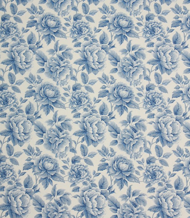 Chateau Rose Fabric / Blue - Just Fabrics