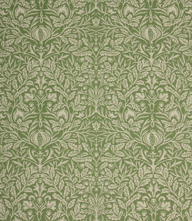 Acorn Fabric / Green - Just Fabrics