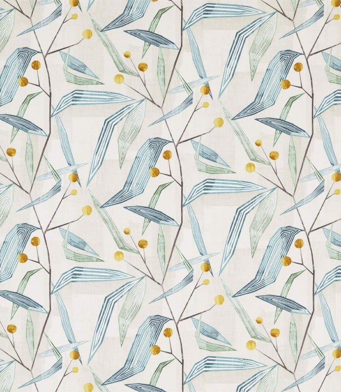 Entity Fabric / Emerald / Ochre - Just Fabrics