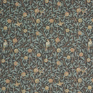 Birds and Pomegranate Outdoor Fabric / Anthracite - Just Fabrics