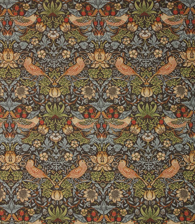 Strawberry Thief Chenille Tapestry Fabric / Tempest - Just Fabrics