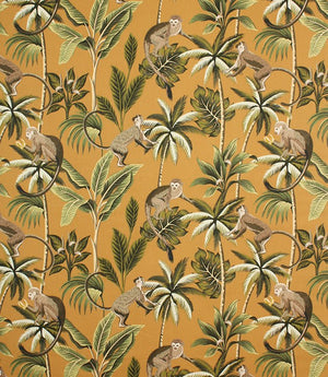 Mr Monkey Fabric / Ochre