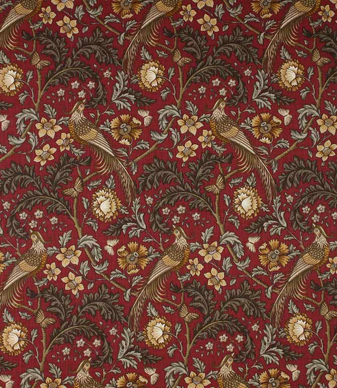 Oakmere Fabric / Carmine - Just Fabrics