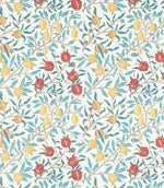 Fruit Fabric / Green Indigo / Madder - Just Fabrics