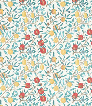 Fruit Fabric / Green Indigo / Madder