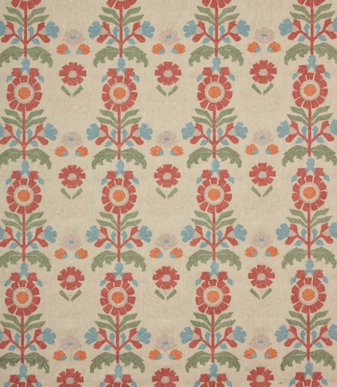 Meadow Blooms Fabric / Pepper - Just Fabrics