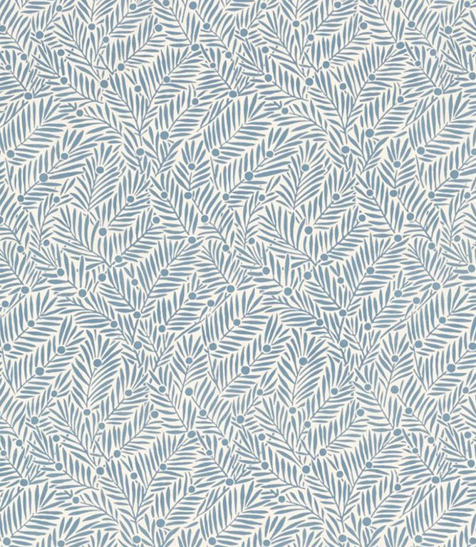 Yew & Aril Fabric / Mineral Blue - Just Fabrics