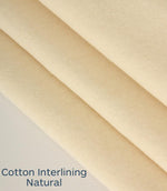 Cotton Interlining Fabric / Natural - Just Fabrics