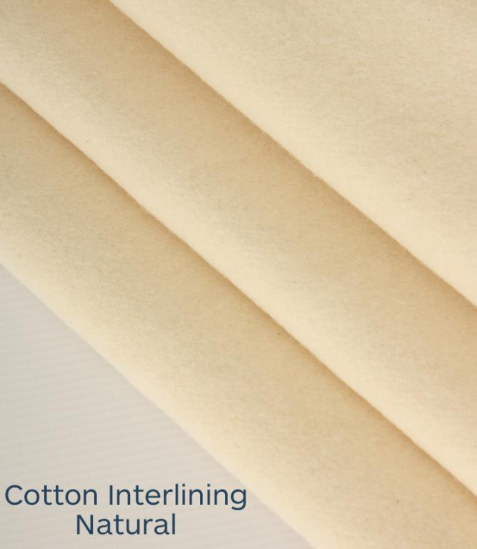 Cotton Interlining Fabric / Natural - Just Fabrics