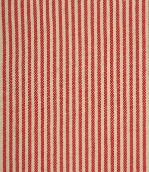 Aldsworth Ticking Fabric / Red