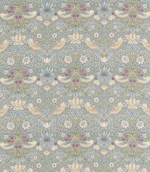 Strawberry Thief Fabric / Slate / Vellum