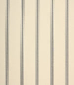 St Agnes Wide Stripe Fabric / Grey - Just Fabrics