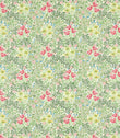 Bower Fabric / Bough's Green / Rose - Just Fabrics