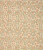 Neda Wide Fabric / Grey / Burnt Orange - Just Fabrics