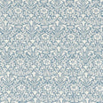 Bellflowers Weave Fabric / Mineral Blue