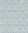 Bellflowers Weave Fabric / Mineral Blue - Just Fabrics