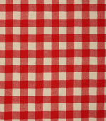 Aldsworth Check Fabric / Red - Just Fabrics
