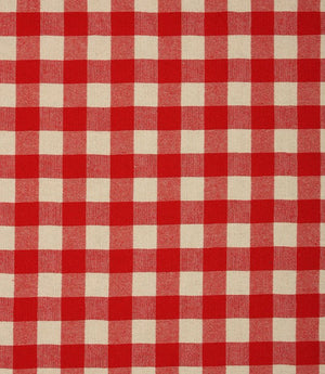 Aldsworth Check Fabric / Red