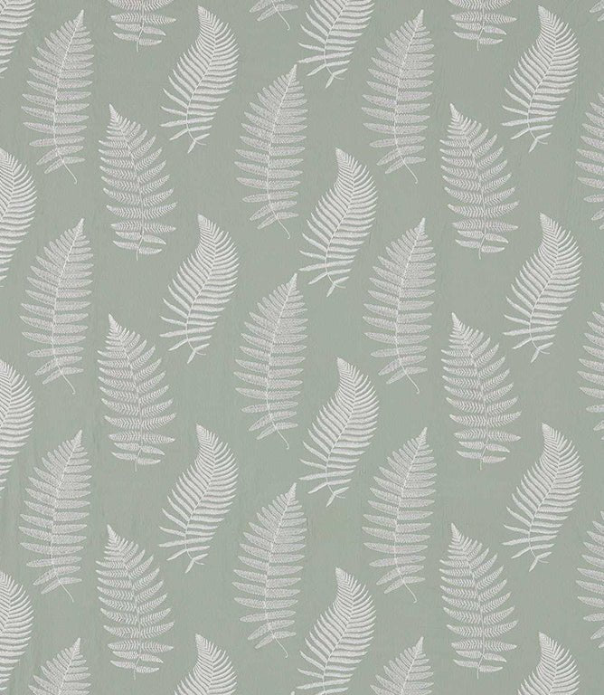 Fern Embroidery Fabric / Mist - Just Fabrics