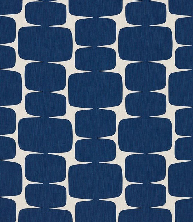 Lohko Fabric / Indigo / Jasmine - Just Fabrics